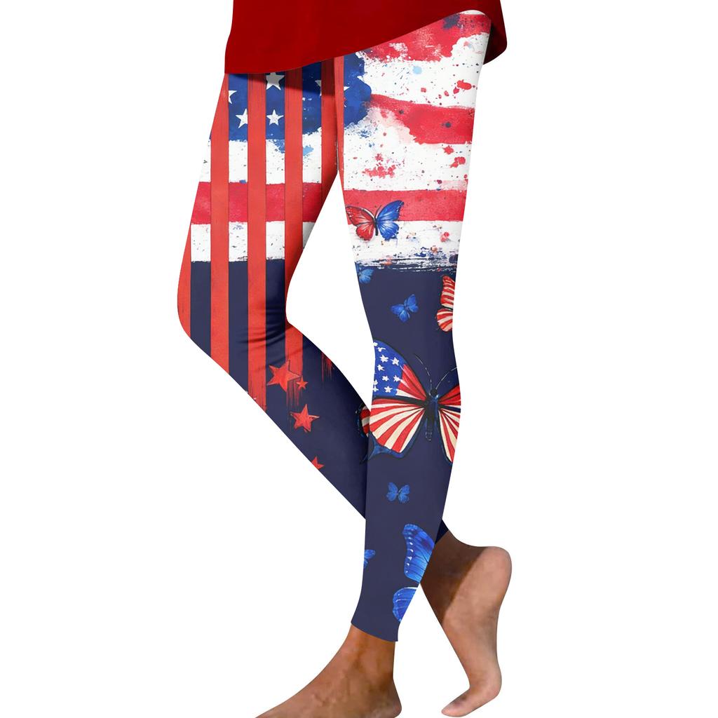 Women's Fashion Casual Print Straight-Leg Pants Outdoor Printed Slim Yoga Pants