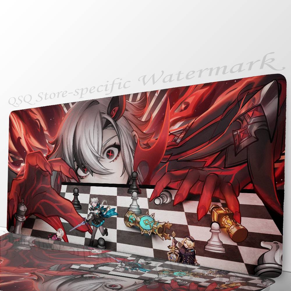 Arlecchino Anime G-Genshin Impact Mousepad Non-slip Suitable For Office Computers Laptops E-sports Game Desk Mats XXL Keyboard
