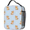 Lunch Box Cute Shiba Inu Dog Cartoon Reusable Lunch Bag with Shoulder Strap for Women Men Girls Boys Meal Tote Bag