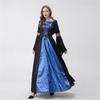 Halloween European Medieval Gothic Vintage Court Dress Wicked Witch Cosplay Uniform