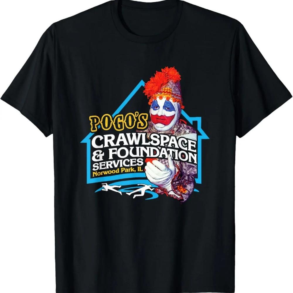 

POGO S Crawlspace & Foundation - scary serial killer clown T-Shirt S