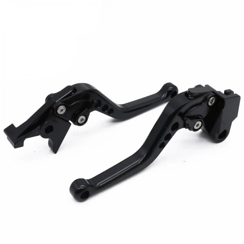 Aluminum Motorcycle Brake Clutch Lever Handlebar Grips Kawasaki Ninja 650R ER-6F ER-6N 2006-2008 Short Long Length