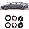 Kit de 6 Piezas de Tiras de Sellado de Puerta de Goma para Coche Tira de Recorte de Sellado para Todo el Coche Aislamiento Acústico Reducción de Ruido Para Tesla Model S