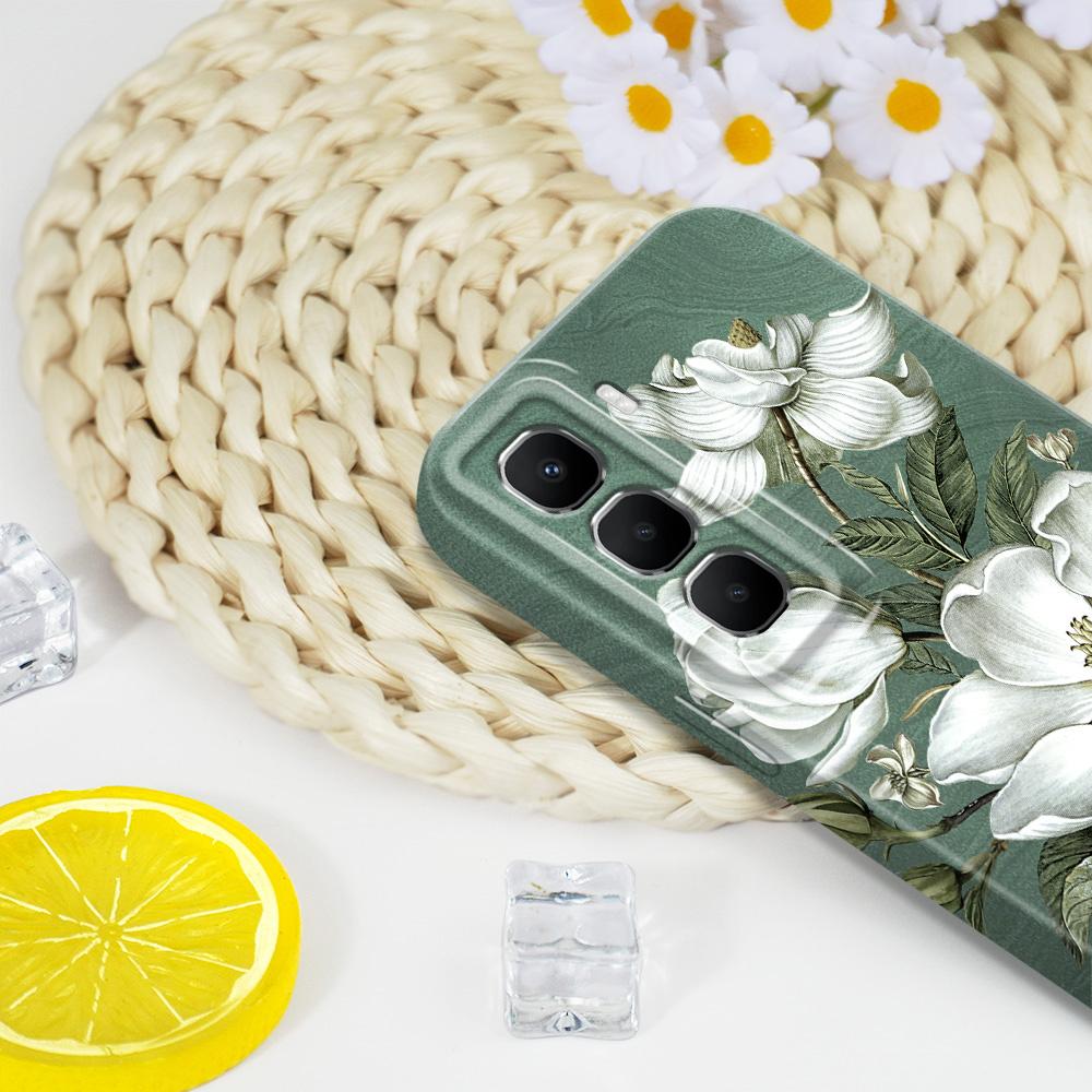 Gorgeous Magnolia Phone Case For Infinix Hot 60 60I 40 30I 12 10 Note 50 30 Pro Plus Play 4G 5G Film Hard Cover