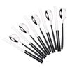 5Set Black Gold Portable Travel Cutlery Set Chopsticks Spoon 304 Stainless Steel Korean Dinnerware Set Luxury Tableware Set