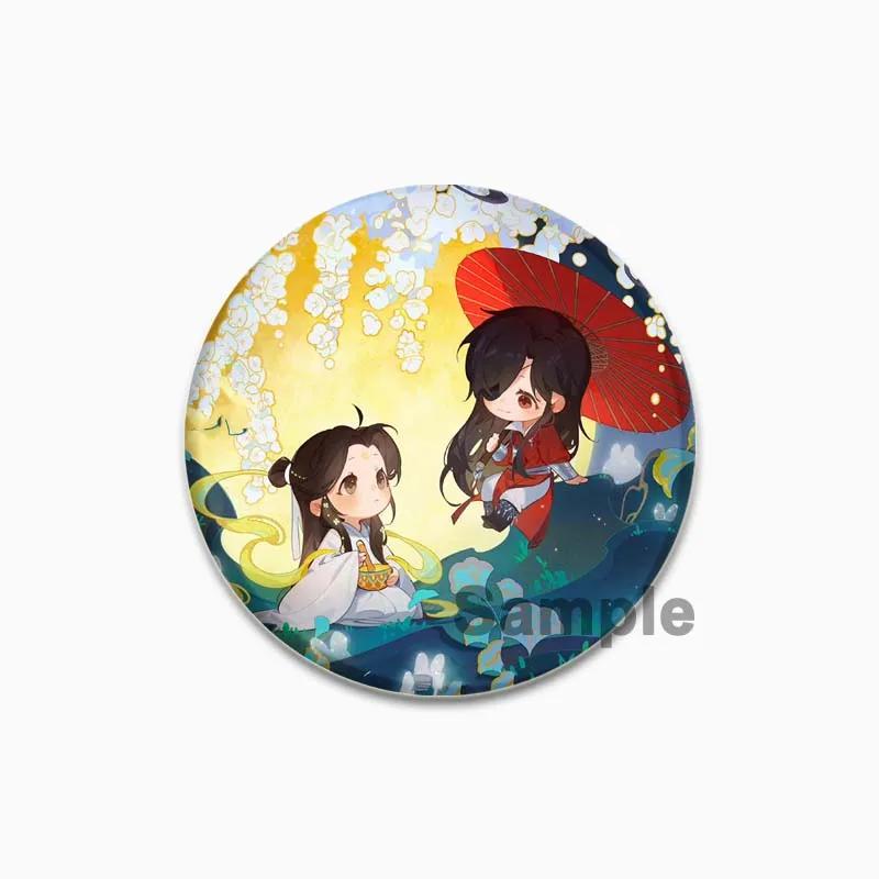 32/44/58mm Heaven Official's Blessing Anstecker Huacheng Xie Lian Anime Broschen Handgemachte Niedliche Emaille-Pins für Kragen Kleidung Schmuck 44/58mm