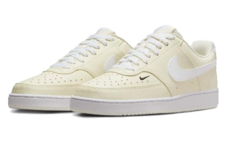 Nike Court Vision Low Next Nature White Black Pale Ivory Women's FV9952-100