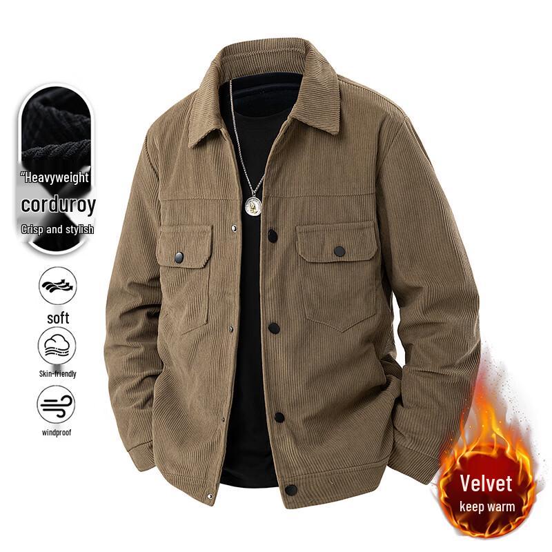 MEDE Men's Winter Corduroy Casual Workwear Jacket