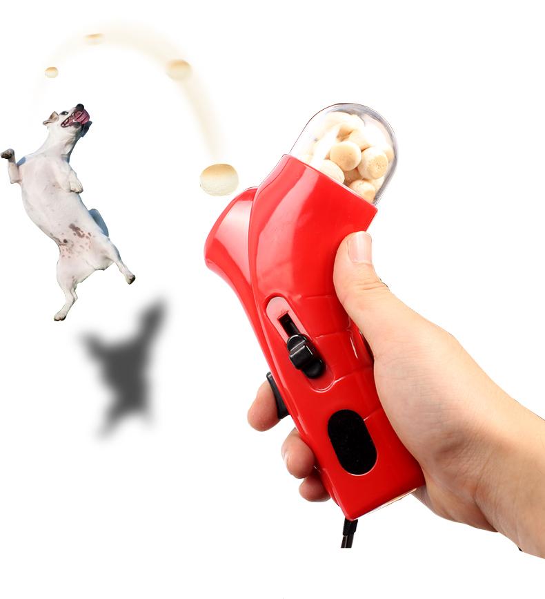 Snack Catapult Automatic Plastic Training Thrower Treat Launcher Dog Pet Food Dispenser Outdoor Puzzle Interactive Toy
