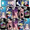 Phone Case for Samsung Galaxy S24 S23 iPhone 15 14 Xiaomi Redmi Note 13 12 11 8 10 9 Pro Max X XR OPPO A15 Huawei Cartoon Sailor Moon Girl Cover