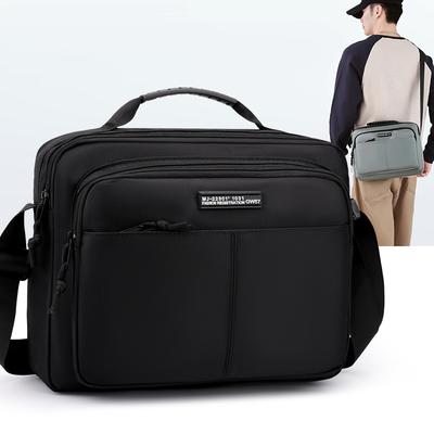 Men's Business Crossbody Shoulder Bag – Large Capacity Waterproof Sling with Multi-Pocket Design for Daily Use