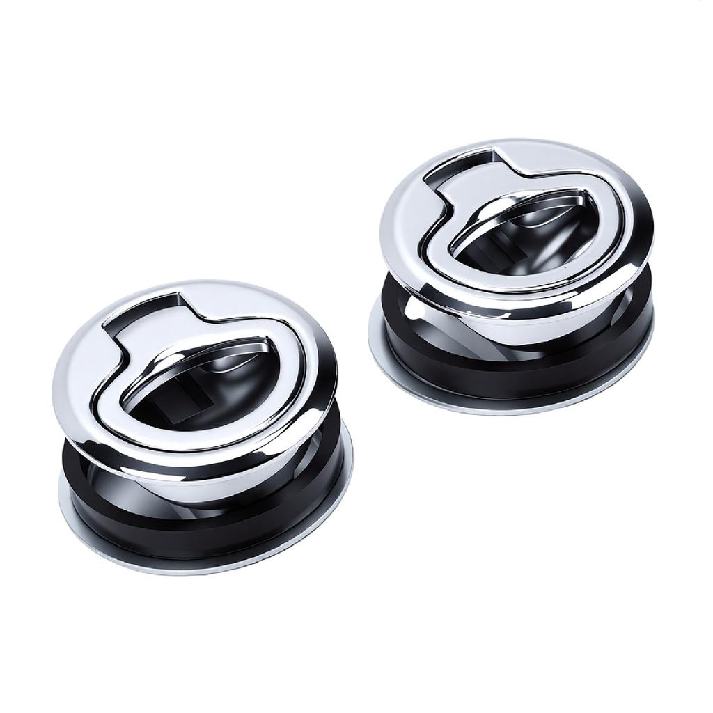 Boat Slam Latch Stainless Steel Zinc Alloy Flush Pull Handle Deck Hatch Latch for Yachts Motorboats Cargo Trailer