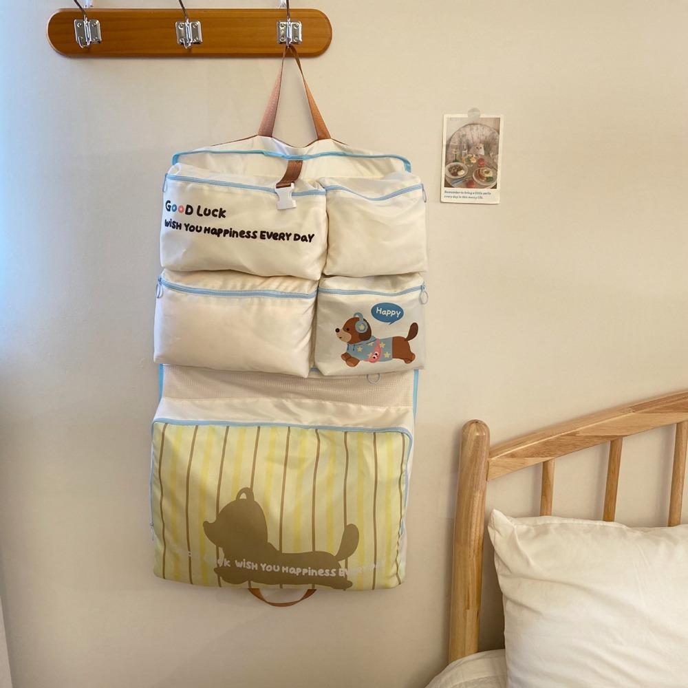 

Lightweight Travel Storage Bag Divided Storage Handheld Sorage Bag Business Trip бежевый