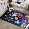 Colorful Vinyl Record Chair Mat: Office Carpet, Oversized Rug for Home Decor, Sofa Mat, Desk Pad Gift Suitable for Bedroom, Living Room, Any Room