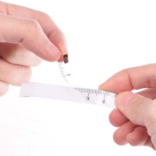 uxcell 100cm Self-Adhesive Measuring Tape, Left To Right Reading, Transparent