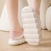 Shoes summer spring and autumn models 678 months breathable sweat-absorbing non-slip soft sole silent center bag heel cotton shoes