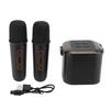 Wireless Karaoke Machine with 2 Microphones Portable BT Karaoke Speaker for Home and Outdoor Party