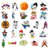 Dragon Ball 50 Pcs Waterproof Cartoon Goku Anime Stickers Decals For Luggage Travel Case Laptop Skateboard Notebook Anime Fans