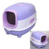 Enclosed Cat Litter Box Extra Large Splash Proof Odor Control Enclosed Cat Pan Cat Toilet Box for