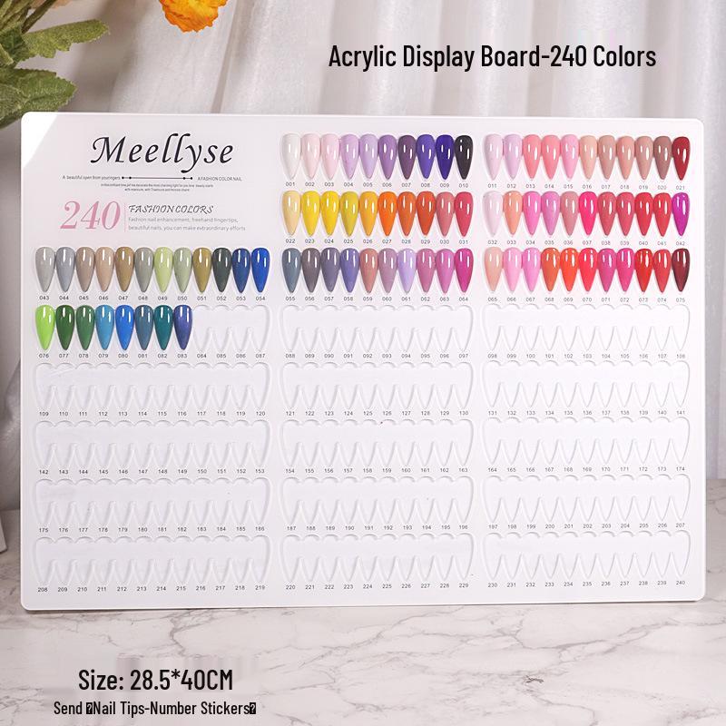 Nail Art Color Chart Display Board - Available In 60, 80, 96, 120, 160, 200, or 240 Colors