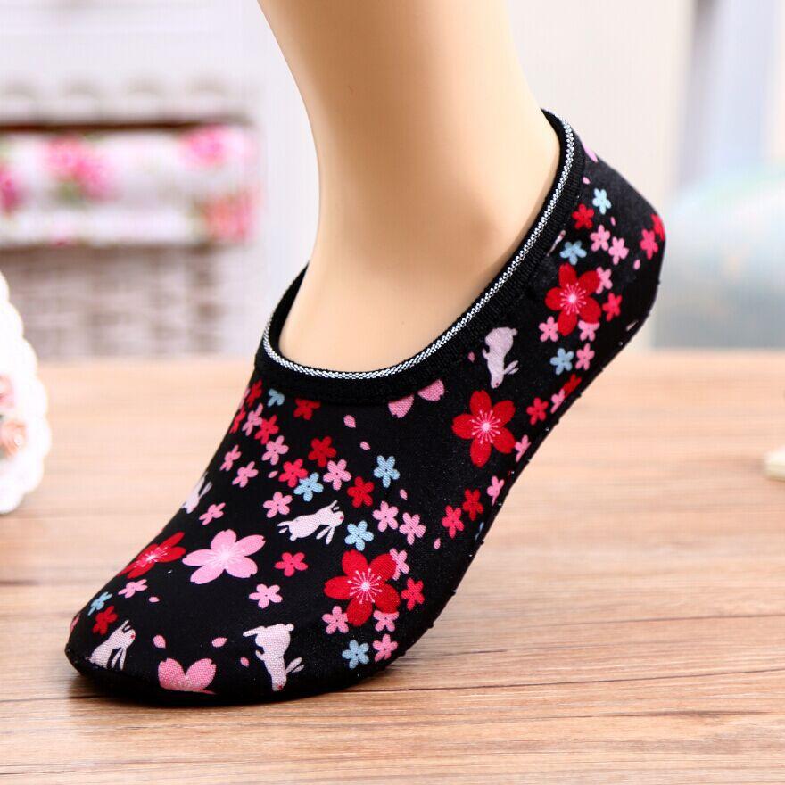 1 Pair Thicken Cotton Socks Winter Warm Thermal Men Women Non Slip Elastic Short Socks Home Sox Indoor Bed Floor Socks Slipper