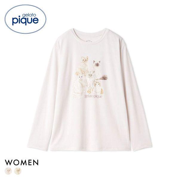 Gelato Pique Women s Cat One Point Long T Gelato Pique Pajamas Room Wear Gelato Pique Cat Day 2 Colors Mother s Day Gift Present