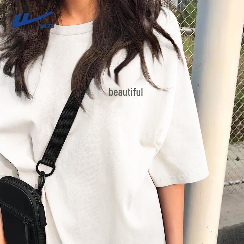 

Huili Women s Pine Tree Line Print Loose Cotton T-Shirt 2XL