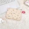 Ins Style Flower Coin Purse Cartoon Rabbit Clutch Bag Lipstick Earphone Sundries Storage Bag Wallet Pouch Mini Makeup Bag