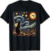 NEW LIMITED Cat Starry Night Van Gogh For Cat Lover Halloween T-Shirt Unisex T-Shirt