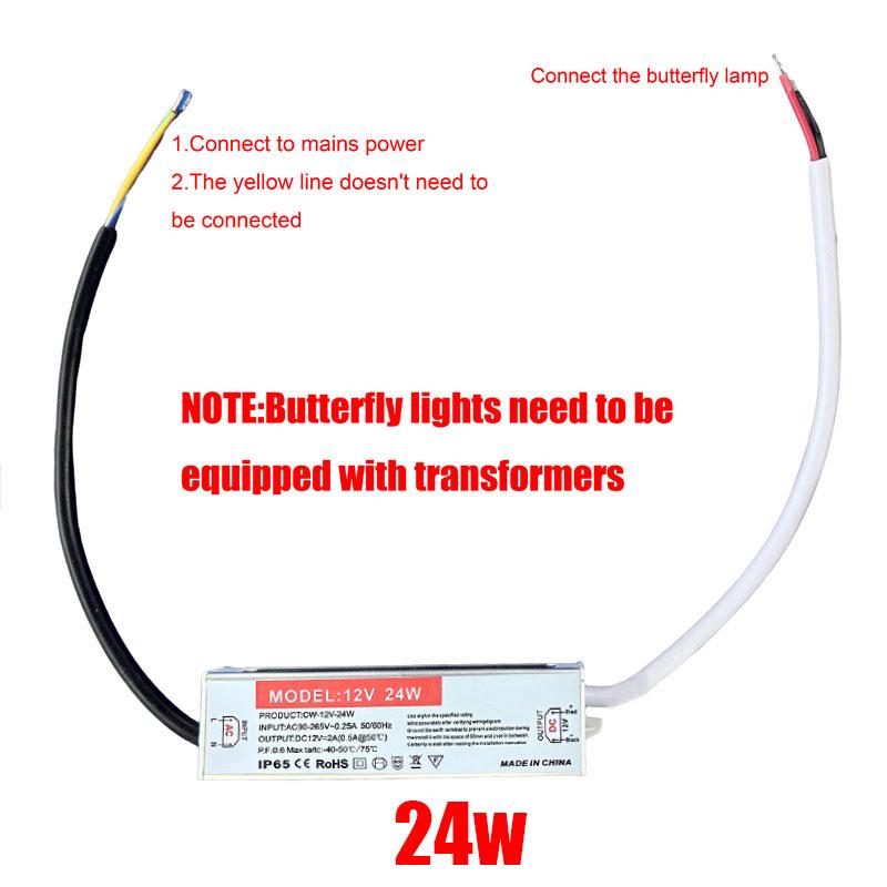 Świecące motyle dekoracyjne lampki trawnikowe na zewnątrz do parków i terenów widokowych
