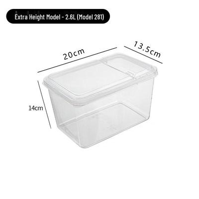 UOSO Flip-Top Plastic Food Storage Container