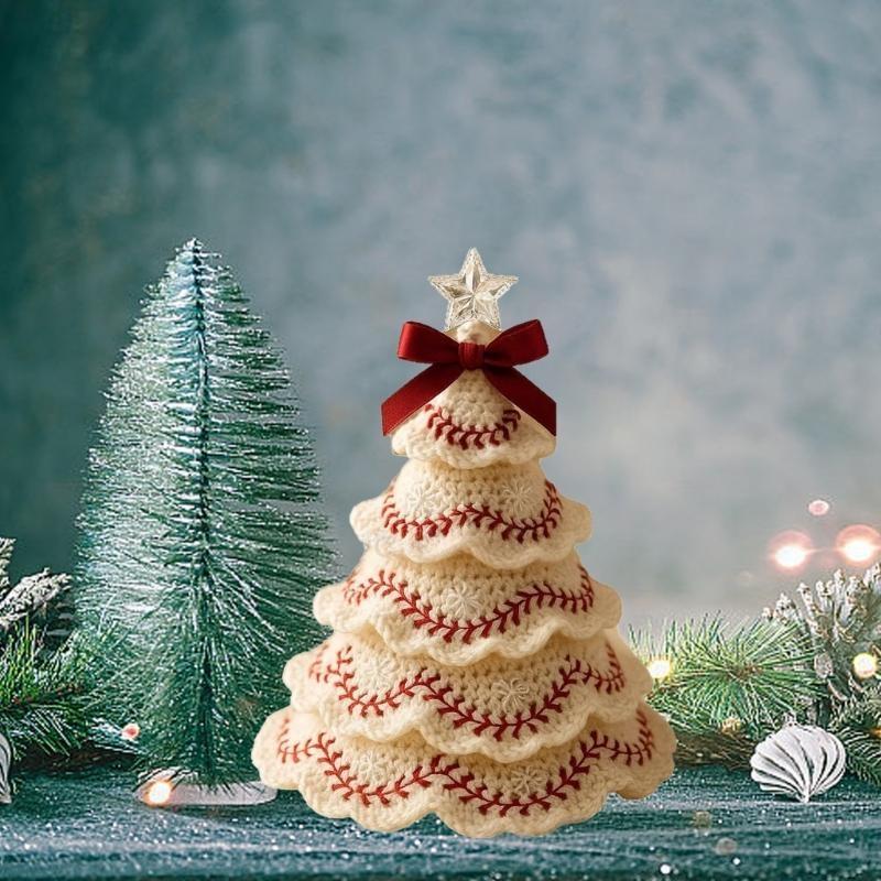 Yarn Christmas Tree Ornaments Craft Kits For Handmade Holiday Decorations And Festival Crafts Accessories