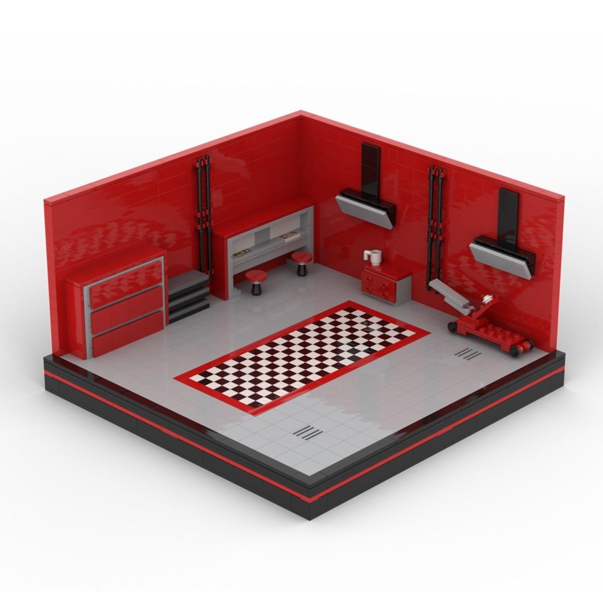 

Brick Cars Parking Place Speed Champion Racing Car Building Supercar Blocks ActiveCars Garage for Toy Kids Adults Gifts
