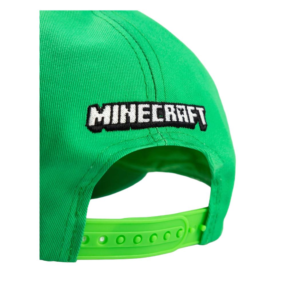Minecraft Boys Creeper Curved Peak Snapback Cap