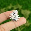Womens day Deal 925 Silver Oval Rhodonite Stone Flower Statement Ring Jewelry