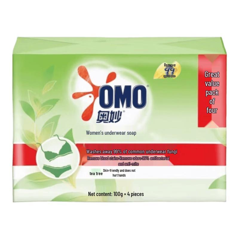 OMO Tea Tree Antibacterial Underwear Soap 4x100g