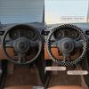 PVC-Leder Auto Lenkrad Dekoration Automobil Zubehör Auto Innenraum Dekoration