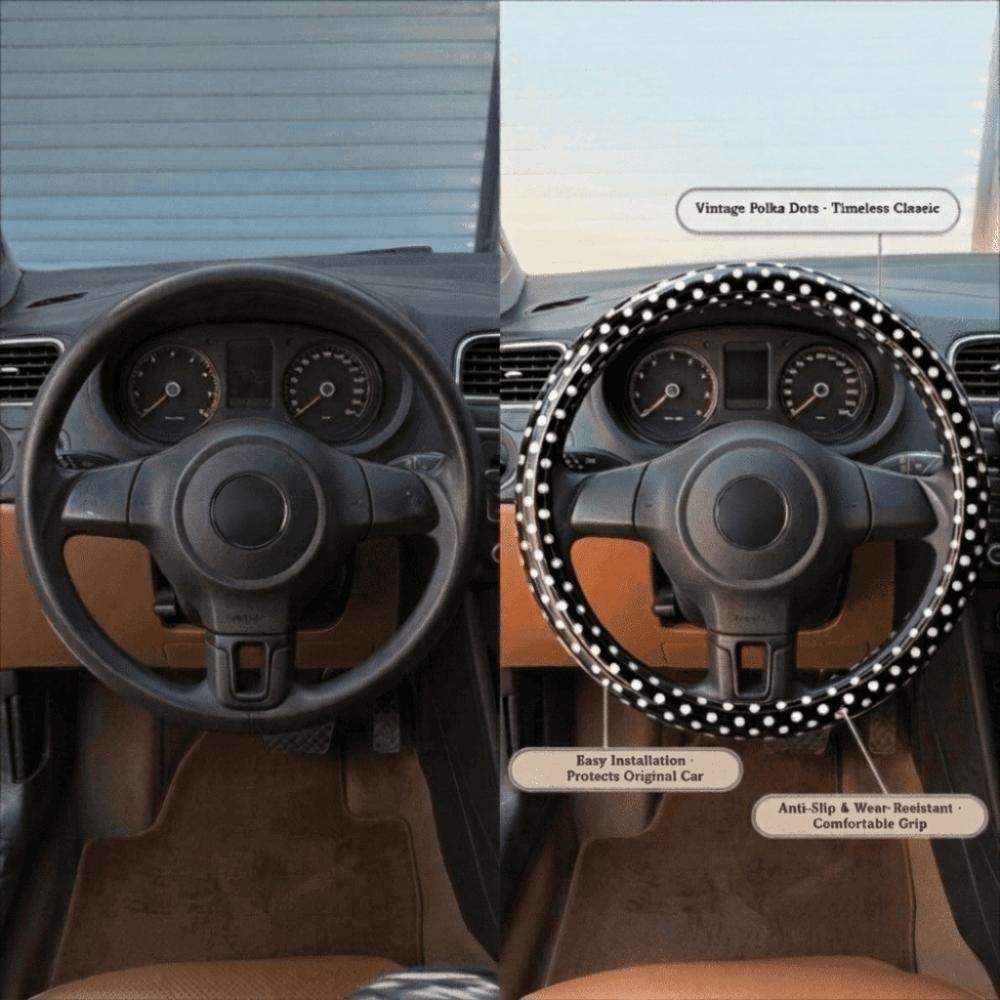PVC-Leder Auto Lenkrad Dekoration Automobil Zubehör Auto Innenraum Dekoration
