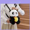 Cute Plush Panda Handheld Avocado Apple Mahjong Gourd Design Children Backpack For Kids And Daily Use