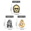 Cartoon Alien Geometric Brooch Creative Launcher Shape Badge Pin Backpack Clothes Decoration
