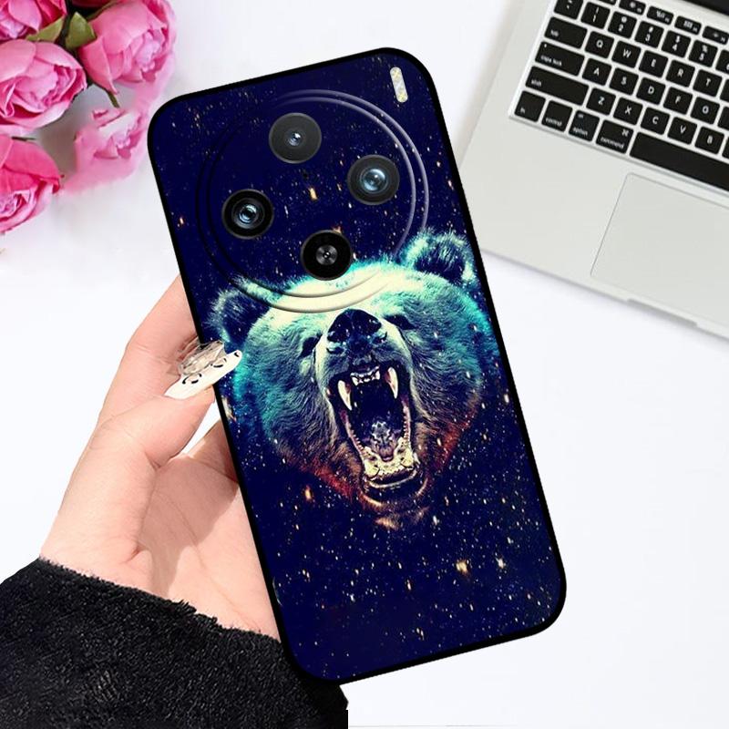 For Vivo X200 Pro mini 5G Case V2419A V2405DA Silicone TPU Phone Cover For VIVO X 200 Fundas X200Pro Cute Astronaut Phone Bags
