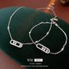 Zirkonia Oval Halsketten- und Armband-Set: Eleganter Schmuck im kalten Stil für Damen