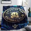 1pc leicester city Print Flannel Blanket, High quality Comfortable for All Seasons, Home Decor, Warmth and Comfort, Perfect for Christmas Gifts69