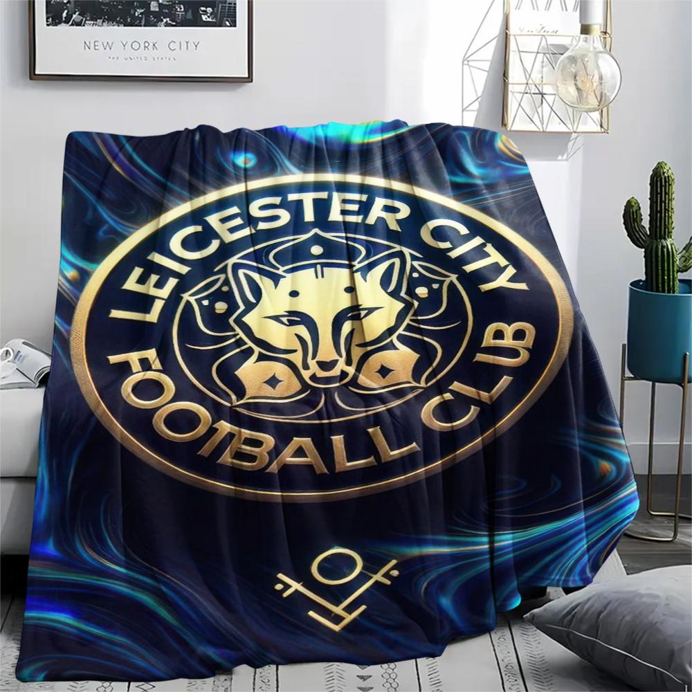 1pc leicester city Print Flannel Blanket, High quality Comfortable for All Seasons, Home Decor, Warmth and Comfort, Perfect for Christmas Gifts69