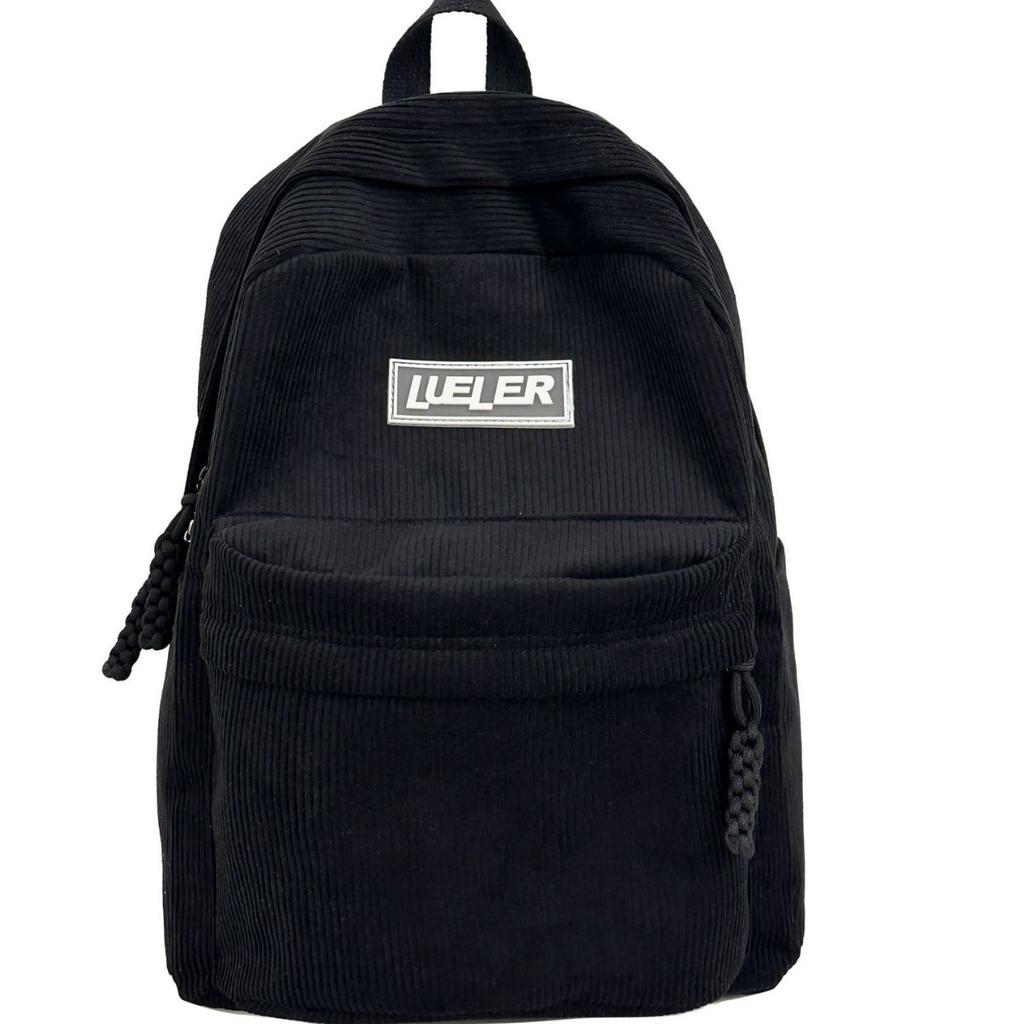 Schoolbag corduroy bag women's backpack 1011 new casual versatile female college student junior high school schoolbag women's backpack