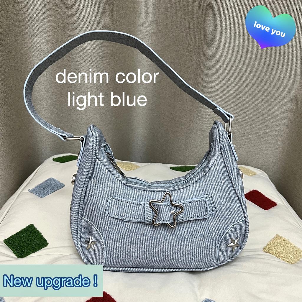Sacs à main étoiles vintage pour femmes Fashi Hobos Sac d'épaule sous le bras Pochette pour dames Cuir PU Sacs d'aisselle féminins Sac cool Y2k