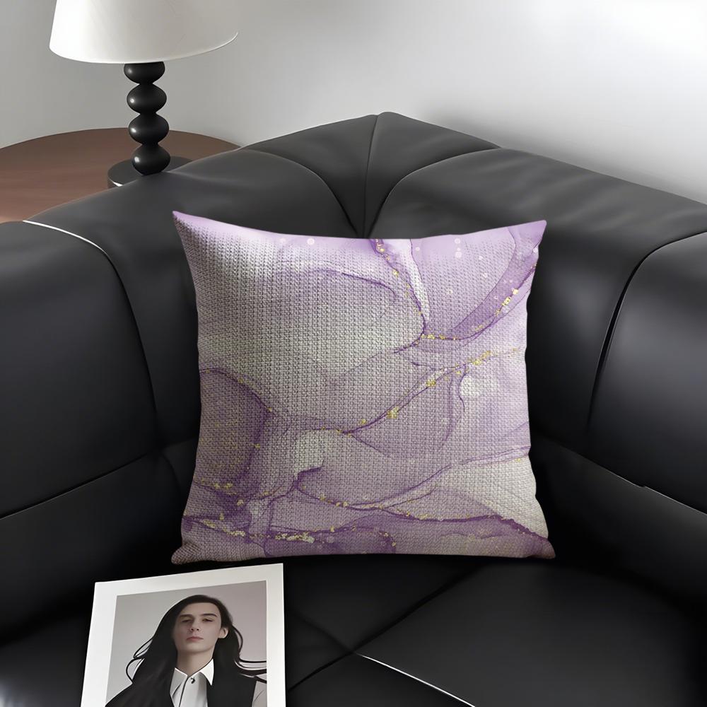 

Marble Fashion Cushion Cover Natural Linen Organic Fabric DoubleSided Printing Sofa Home Decor Gift Pillow Case 30x30cm