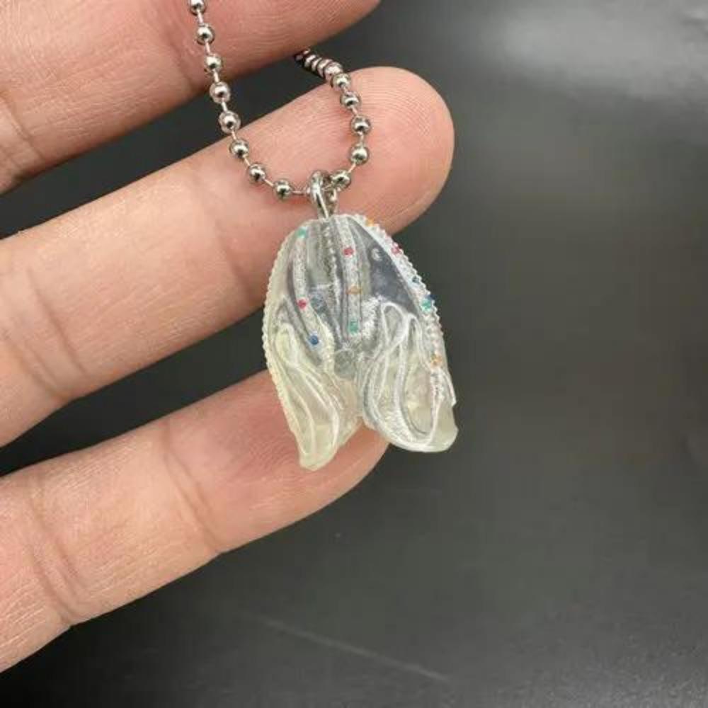 Jellyfish Keychain Capsule Toy Simulation Marine Organism Model Toy Stereogram Gacha Pendants Gifts