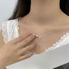 Light Luxury High-end Butterfly Tassel Necklace, Four Butterfly Clavicle Chain, Y-shaped Necklace for Women