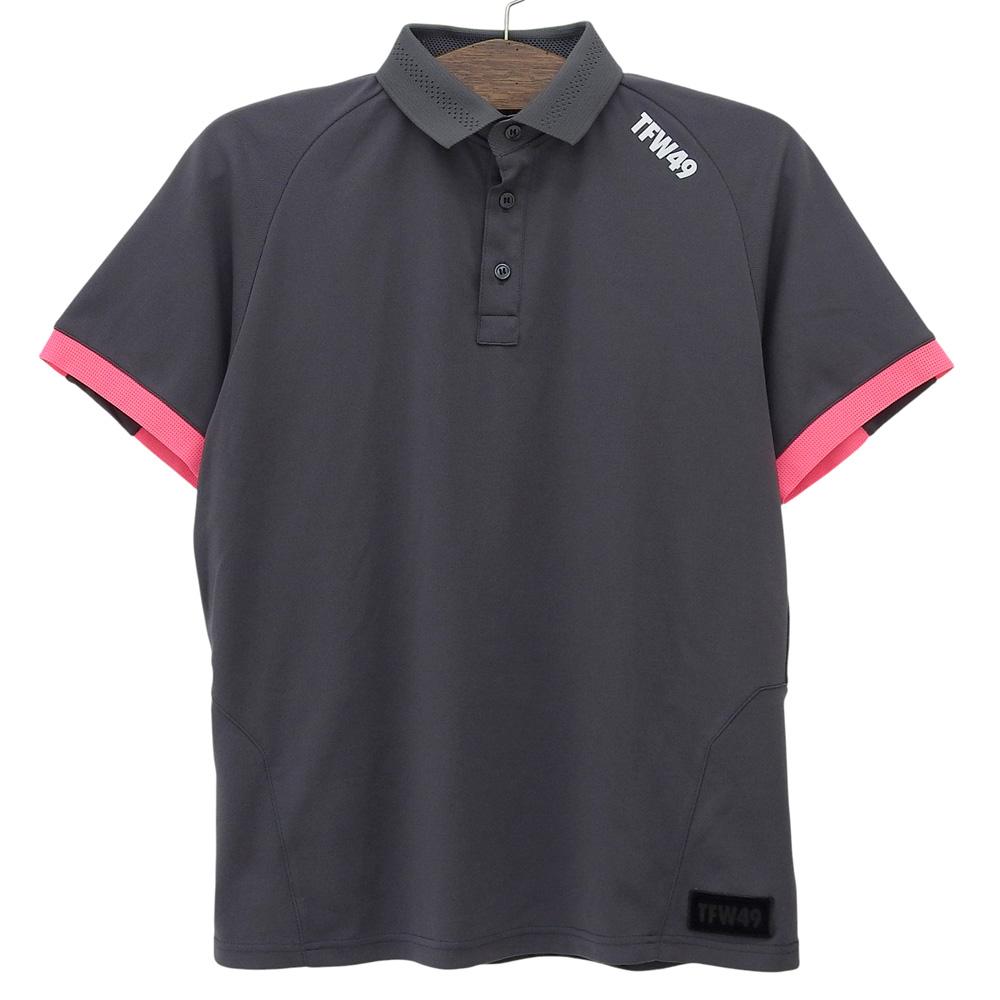 TFW49 Men's Short Sleeve Golf Polo Shirt, Gray, Size 4, T102111005 Tops 40 grayUsed